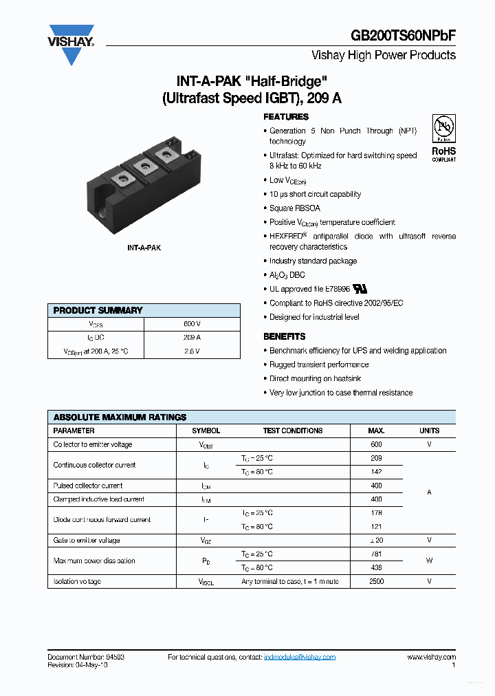 GB200TS60NPBF_2983726.PDF Datasheet