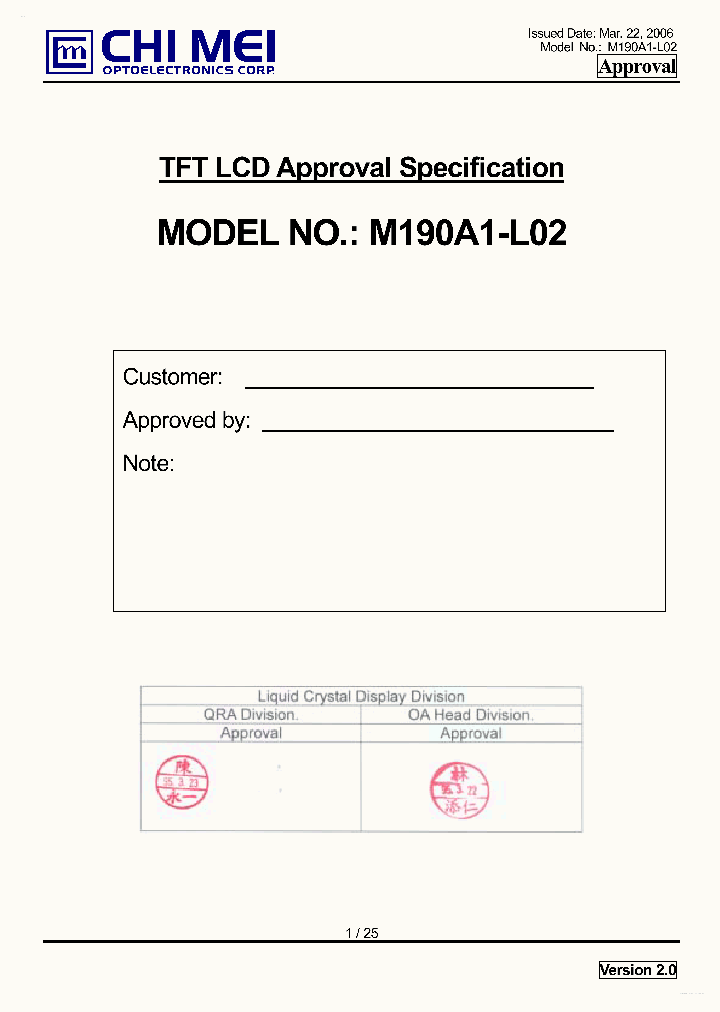 M190A1-L02_2993880.PDF Datasheet