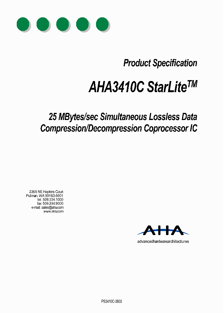 AHA3410CSTARLITE_3006718.PDF Datasheet