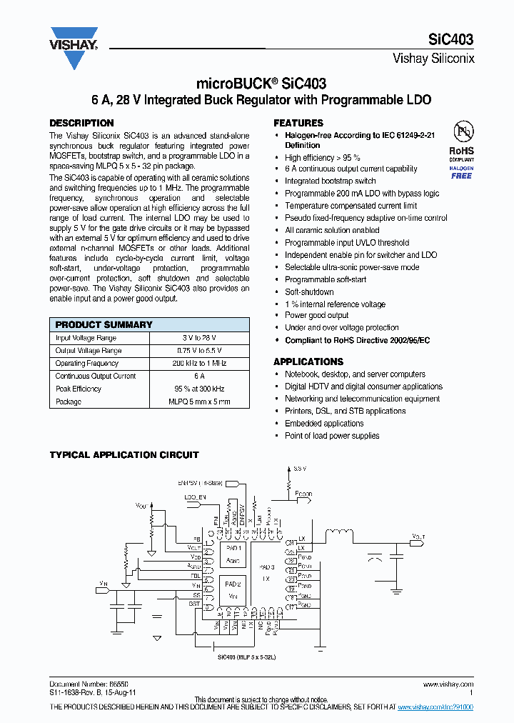 SIC403_3013885.PDF Datasheet