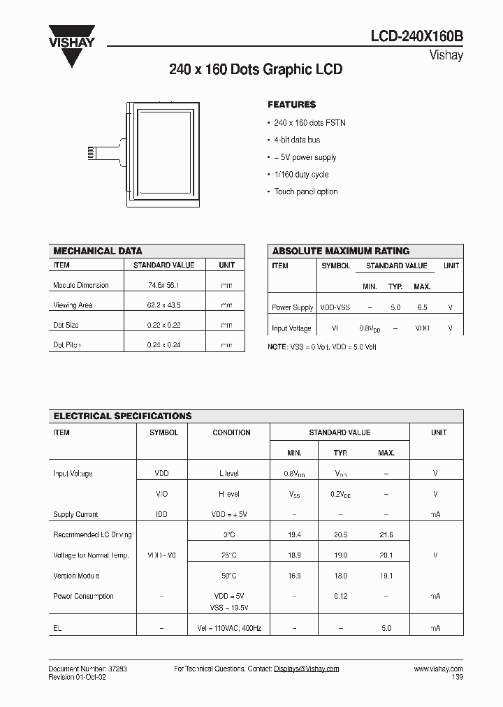 LCD-240X160B_3021140.PDF Datasheet