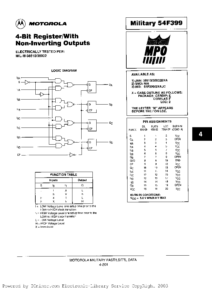 54F399B2AJC_3037809.PDF Datasheet
