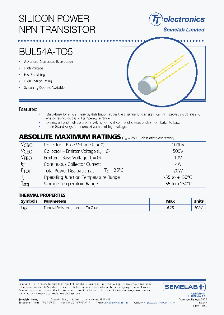 BUL54A-TO5_3052724.PDF Datasheet