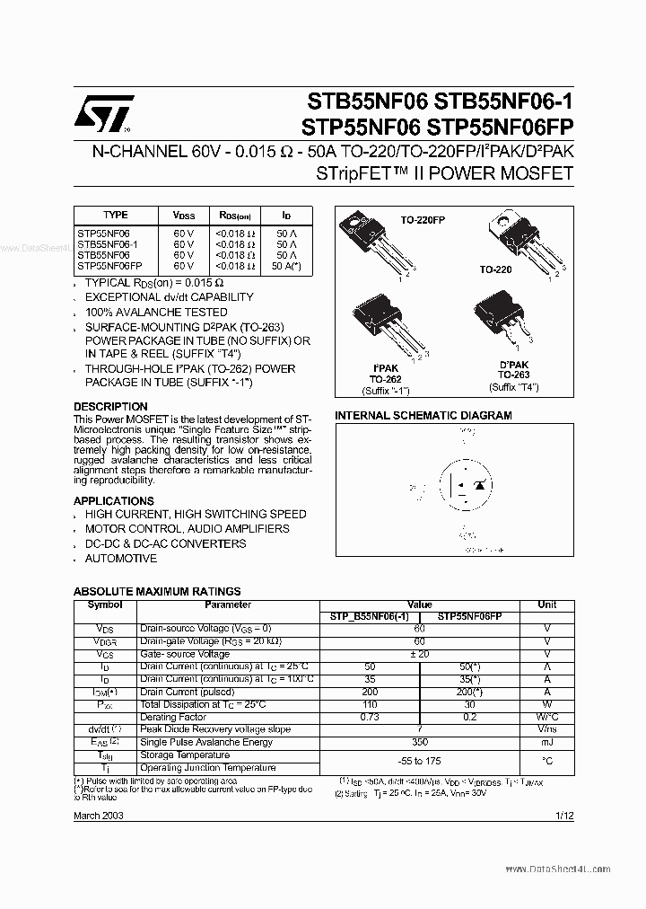 55NF06_3055610.PDF Datasheet