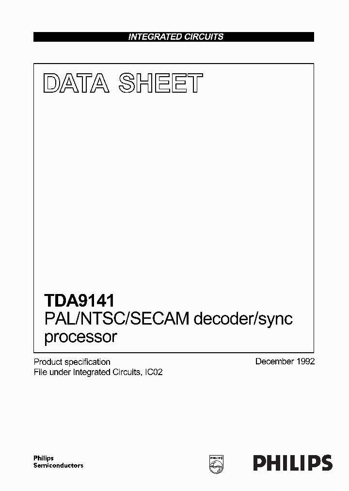 TDA9141_3056355.PDF Datasheet