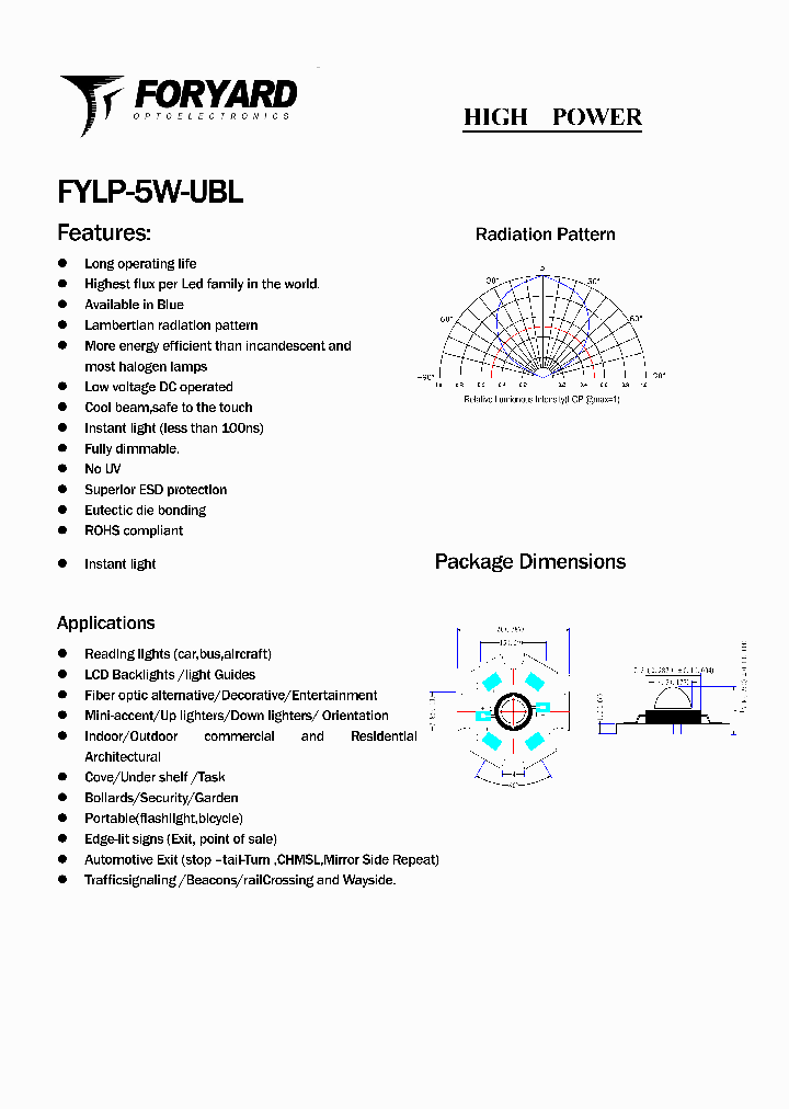 FYLP-5W-UBL_3059757.PDF Datasheet