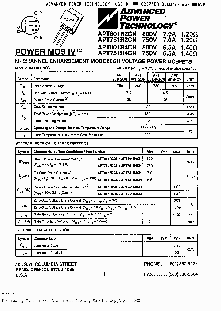 APT801R4CN_3063683.PDF Datasheet