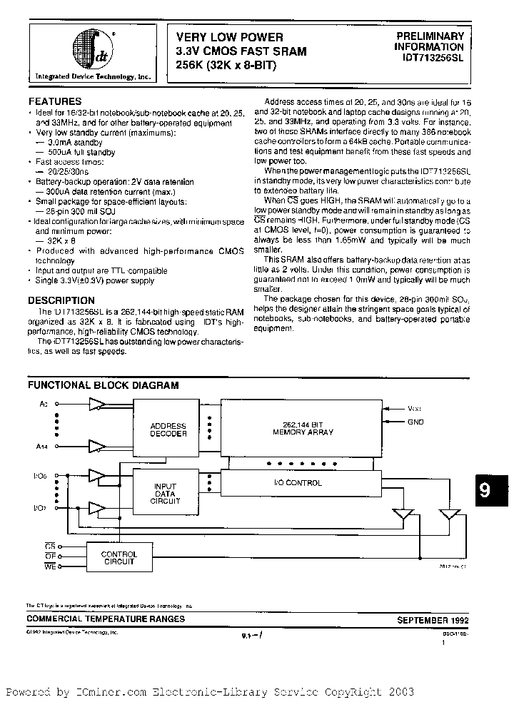 IDT713256SL25Y_3069845.PDF Datasheet
