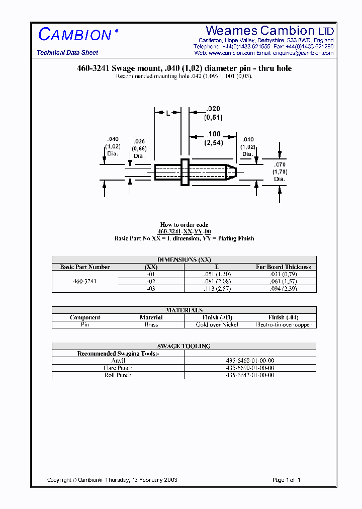 460-3241_3081647.PDF Datasheet