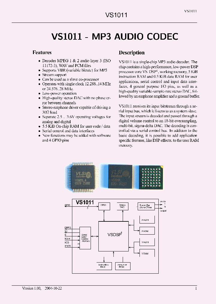 VS1011_3092410.PDF Datasheet