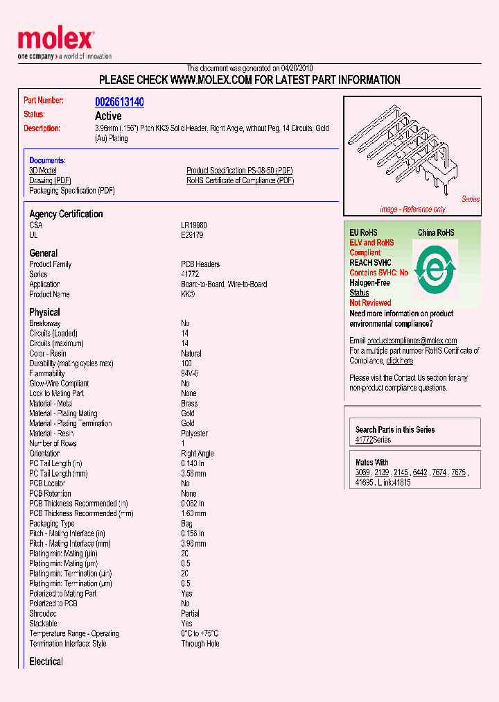 26-61-3140_3097087.PDF Datasheet