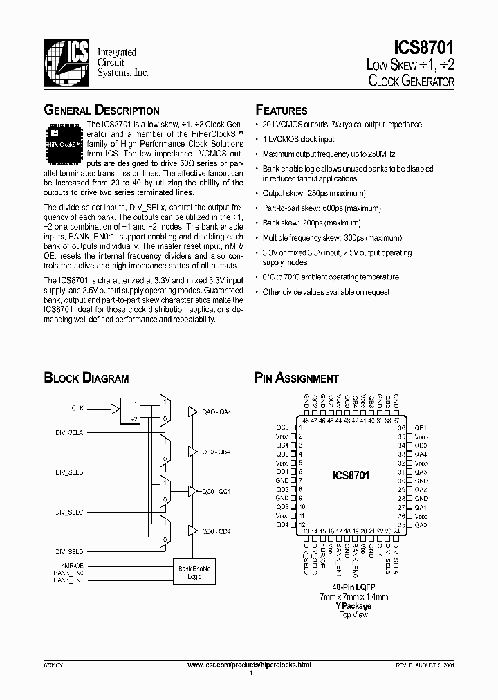 ICS8701_3104612.PDF Datasheet