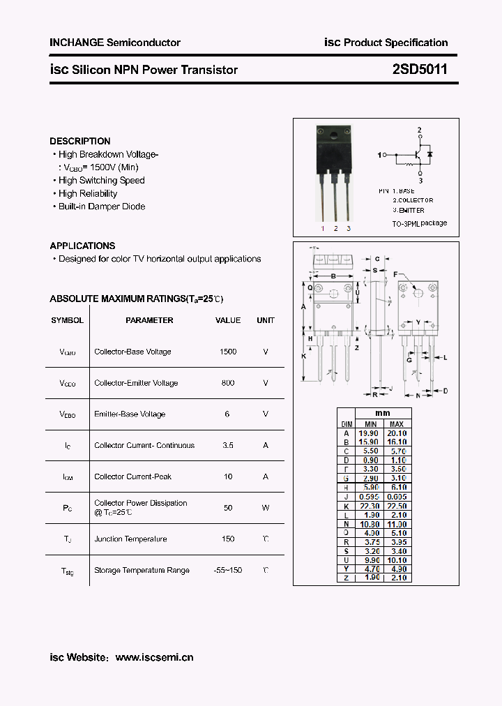 2SD5011_3108716.PDF Datasheet