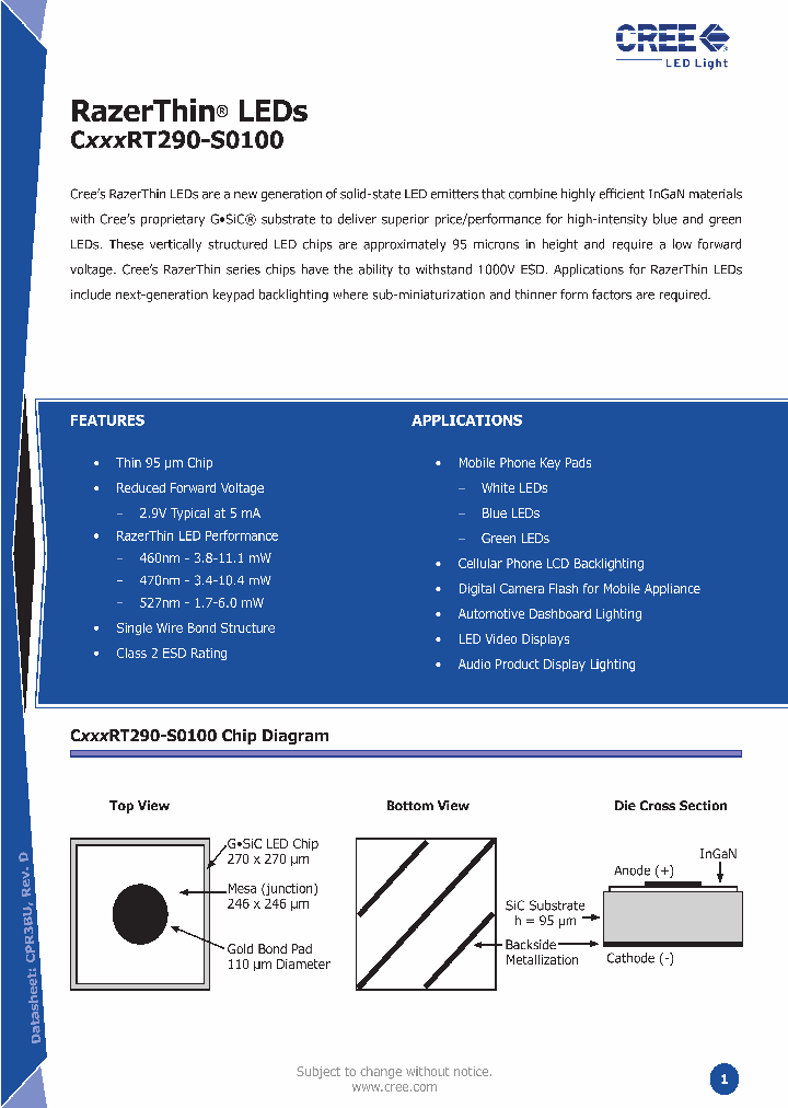 C460RT290-S0100_3113101.PDF Datasheet