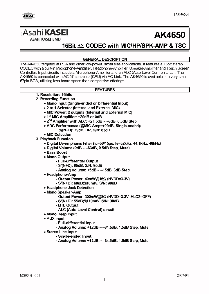 AK4650VG_3119172.PDF Datasheet