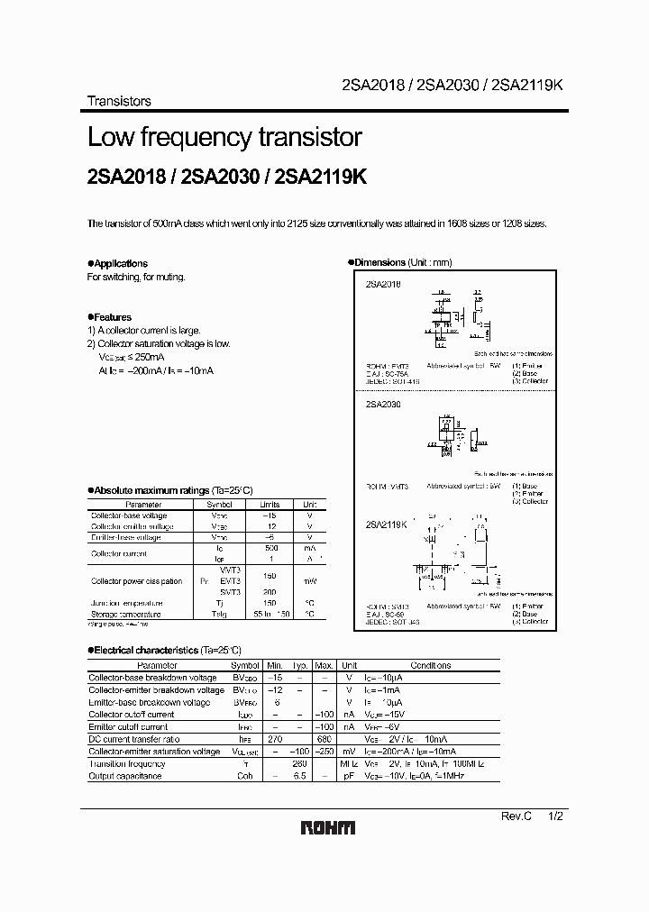 2SA20181_3119262.PDF Datasheet