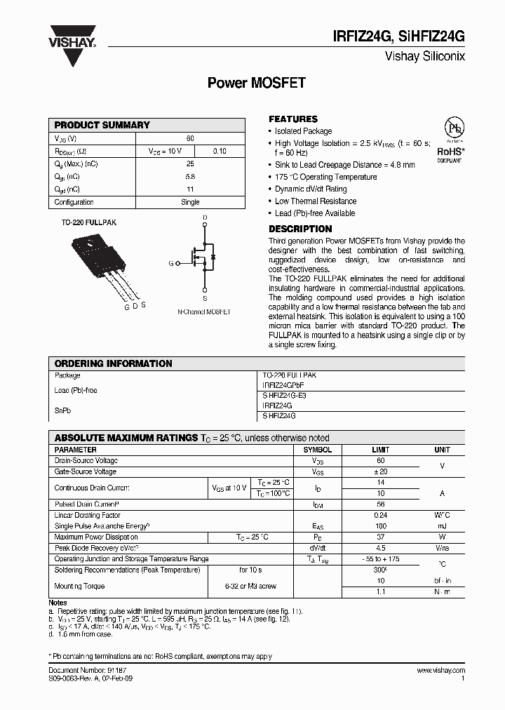 IRFIZ24G09_3121409.PDF Datasheet