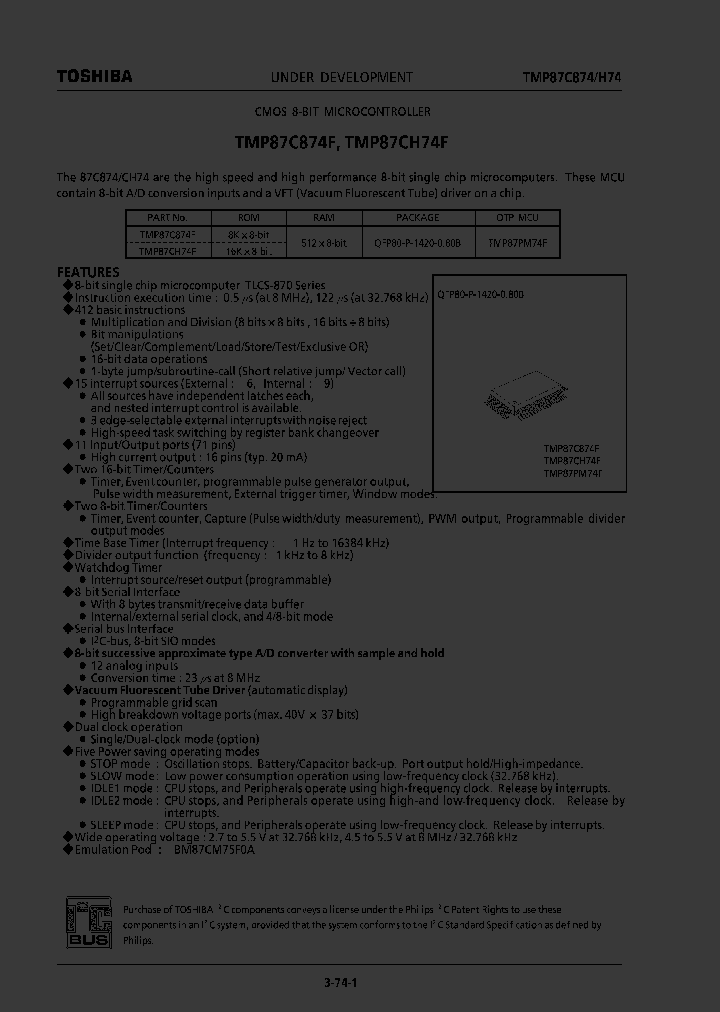 TMP87PM74F_3125588.PDF Datasheet