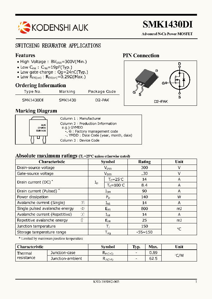 SMK1430DI_3130376.PDF Datasheet