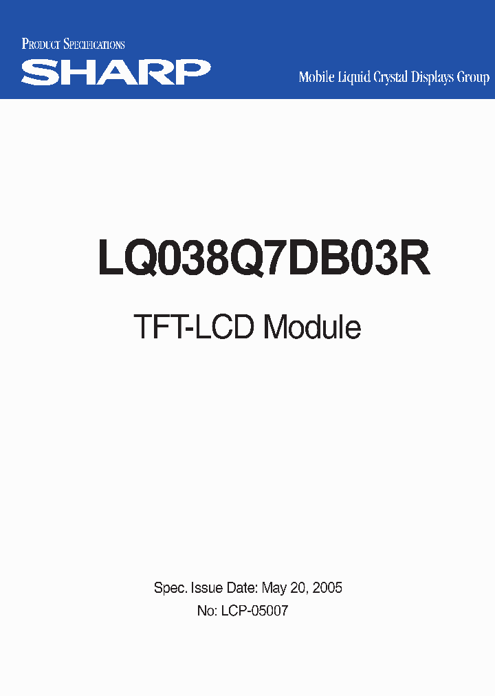 LQ038Q7DB03R_3138274.PDF Datasheet