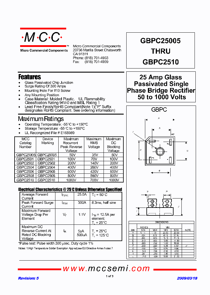 GBPC25005_3146708.PDF Datasheet