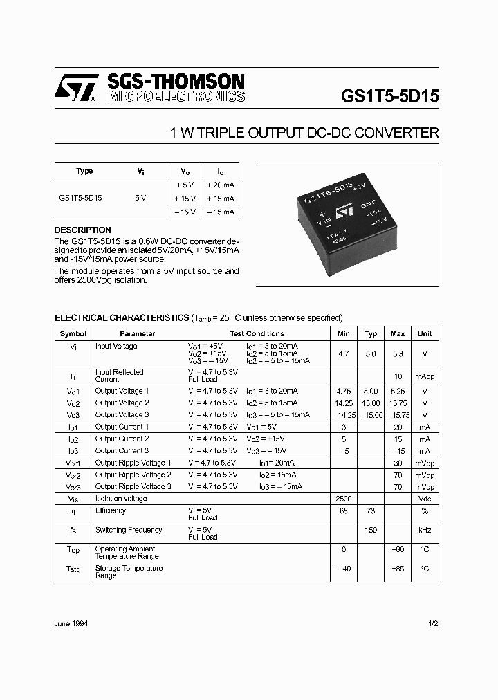 GS1T5-5D15_3146867.PDF Datasheet