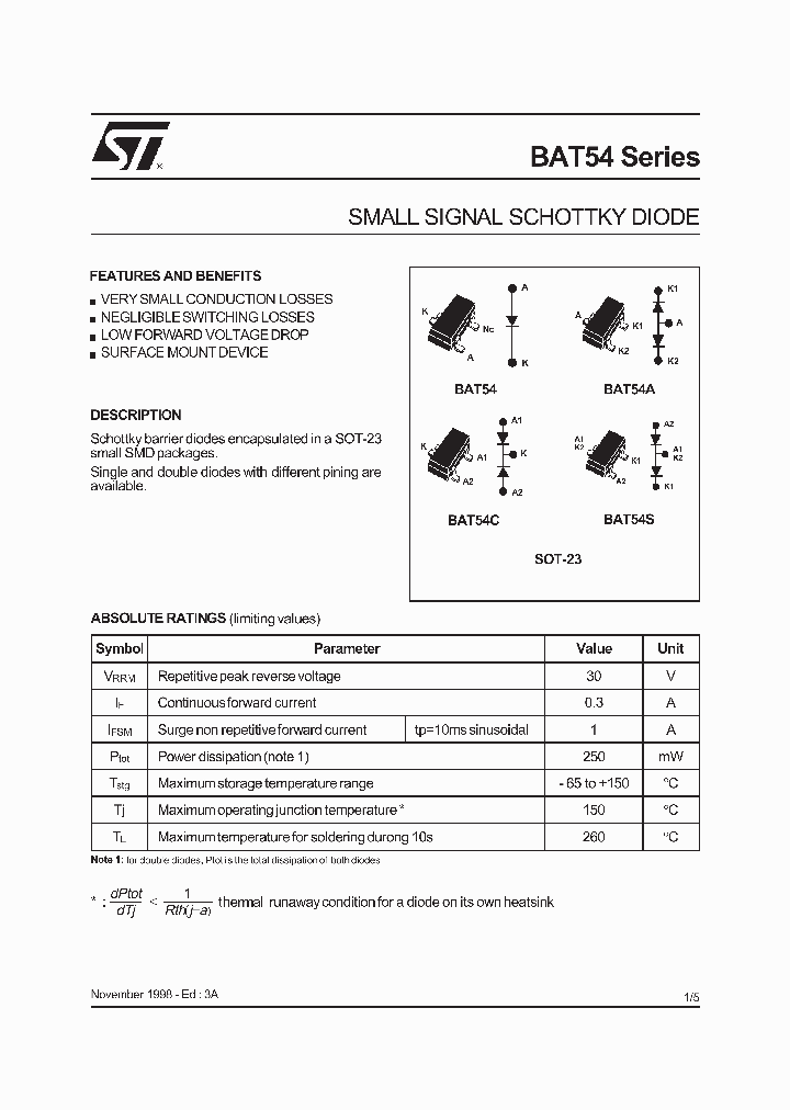 BAT54SERIES_3147008.PDF Datasheet