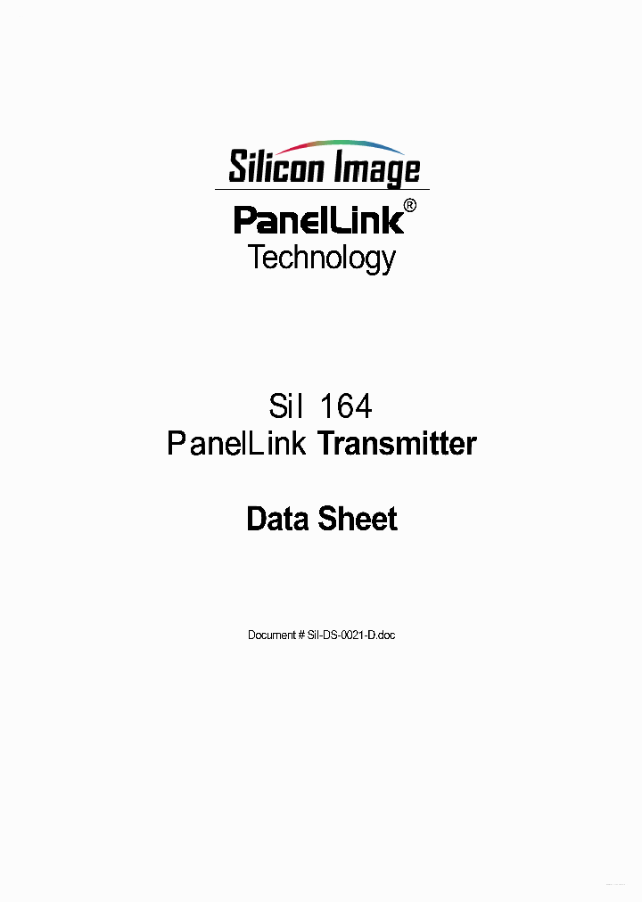 SIL164_3151426.PDF Datasheet