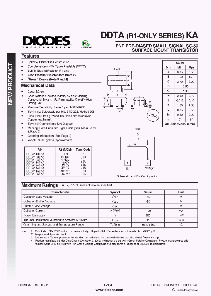 DDTA113TKA-7-F_3152094.PDF Datasheet