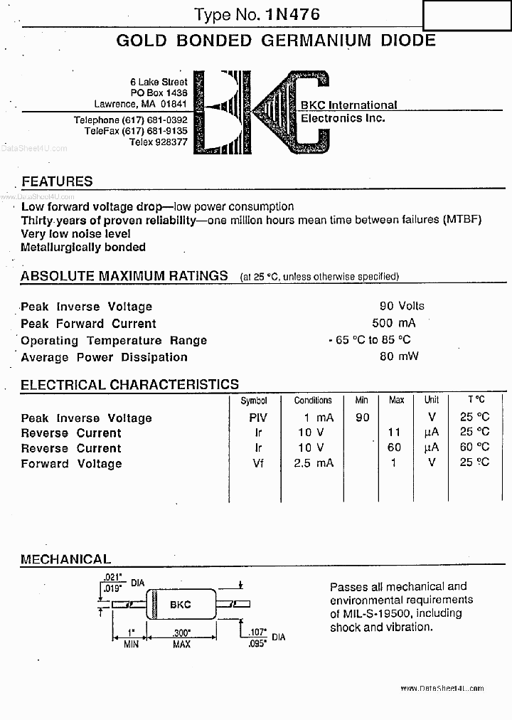 1N476A_3168094.PDF Datasheet