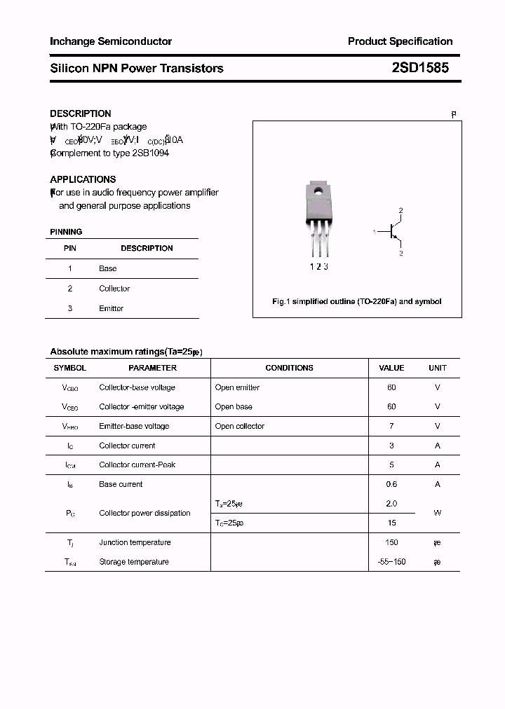 2SD1585_3170237.PDF Datasheet