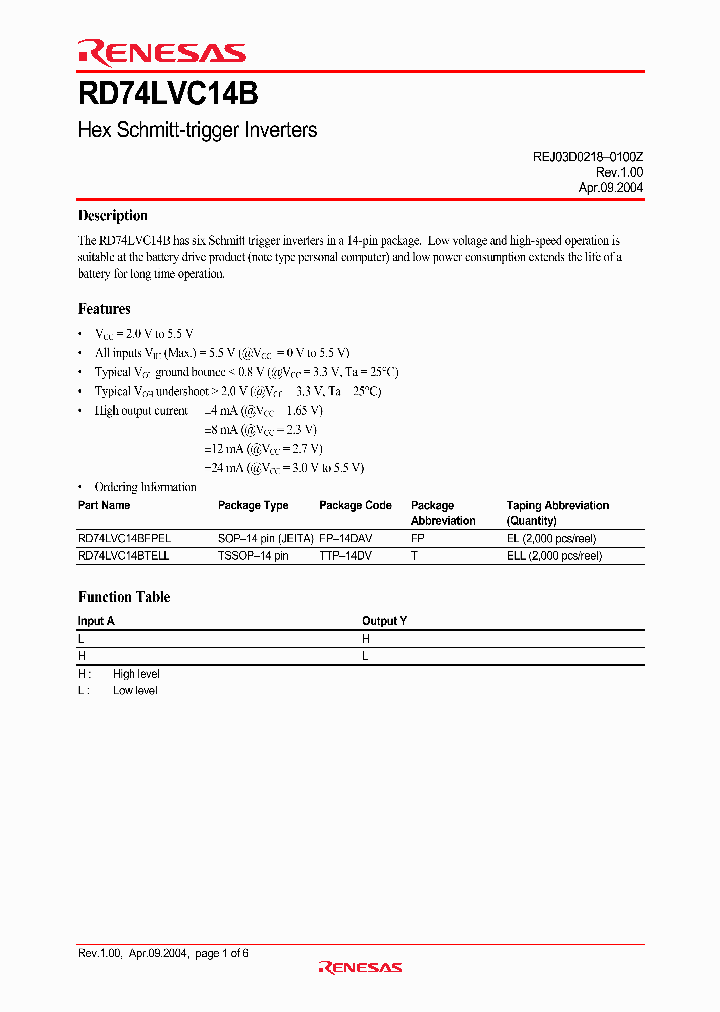 RD74LVC14B_3173071.PDF Datasheet