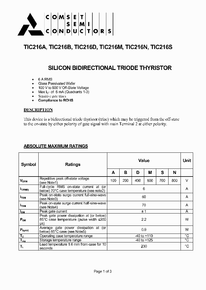 TIC216A_3178316.PDF Datasheet