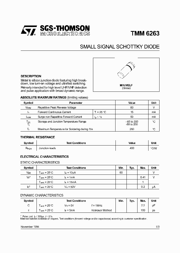 TMM6263_3179277.PDF Datasheet