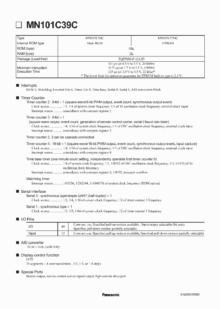 MN101CP39C_3187806.PDF Datasheet