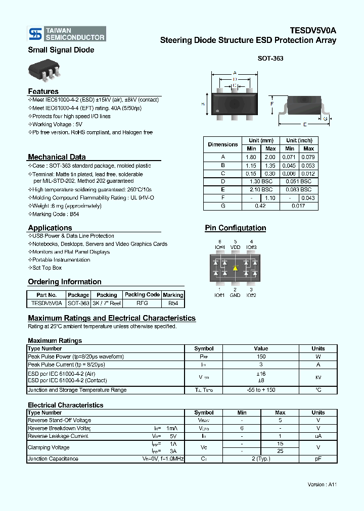 TESDV5V0A_3198932.PDF Datasheet