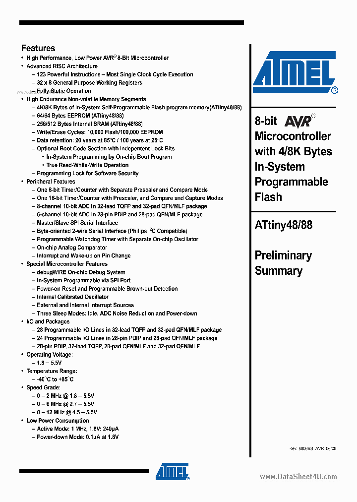 ATTINY88_3205278.PDF Datasheet