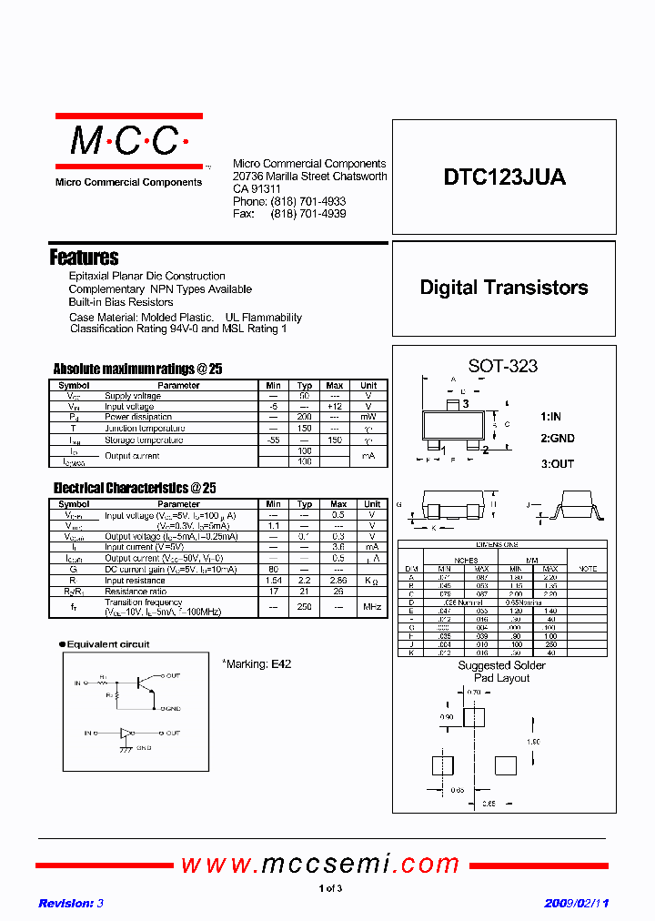 DTC123JUA-TP_3205170.PDF Datasheet