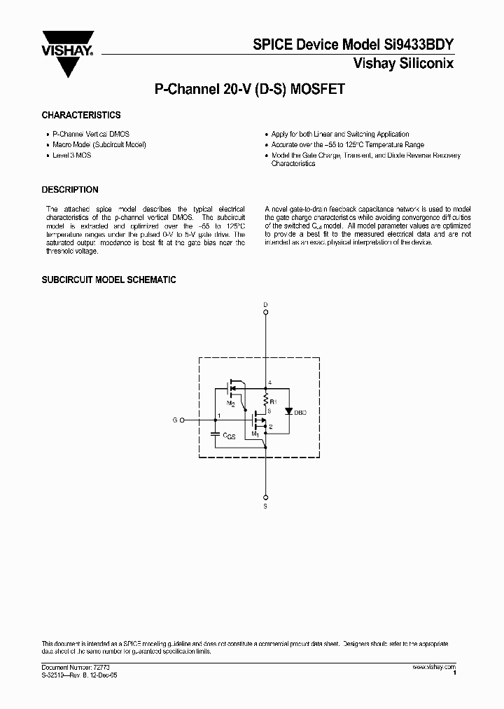 SI9433BDY05_3215793.PDF Datasheet
