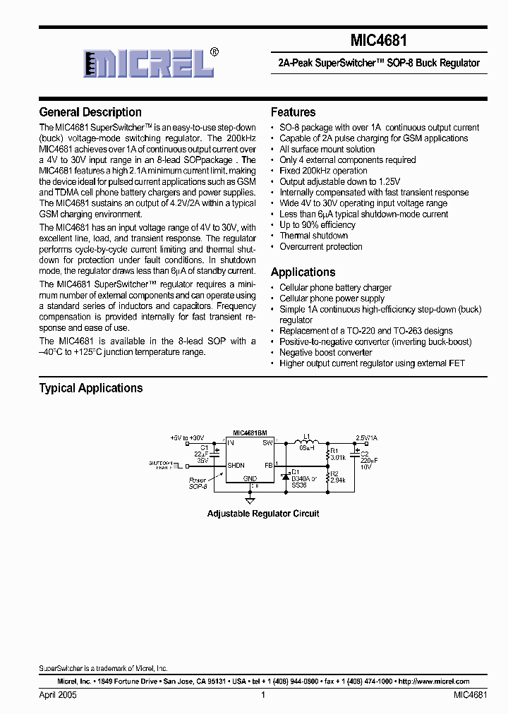 MIC4681YM_3217875.PDF Datasheet