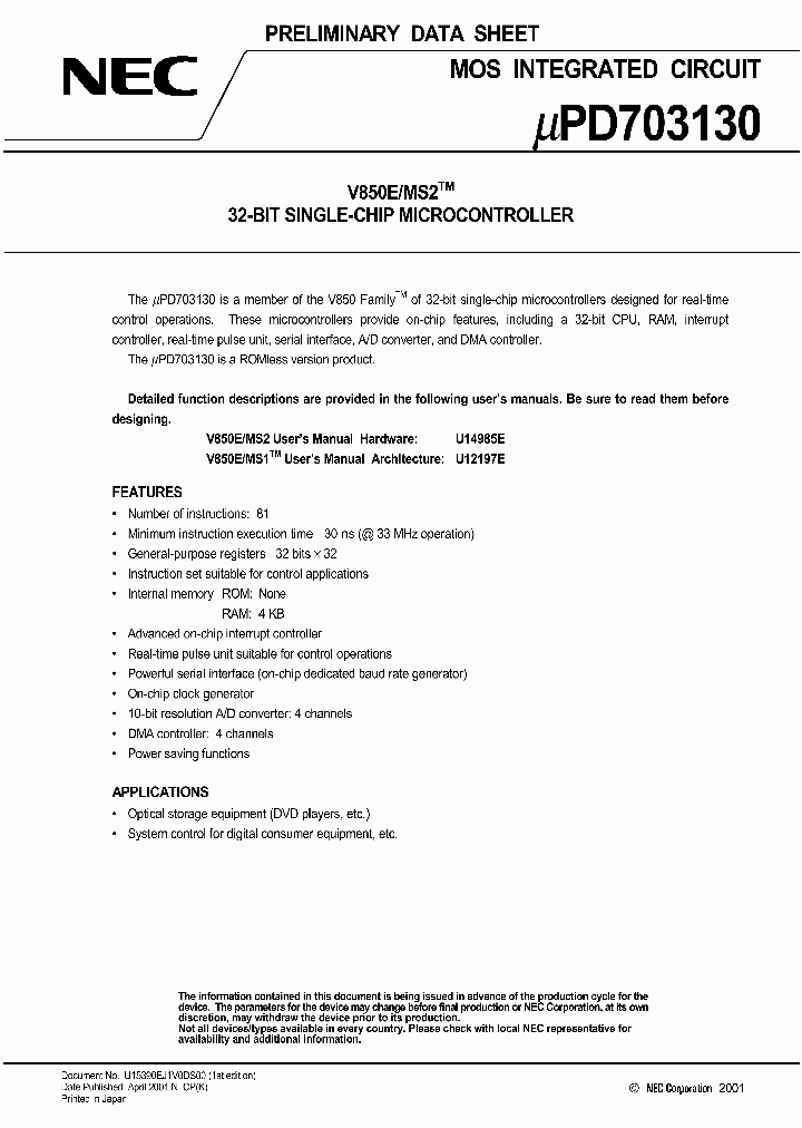 UPD703130GC-8EU_3220662.PDF Datasheet
