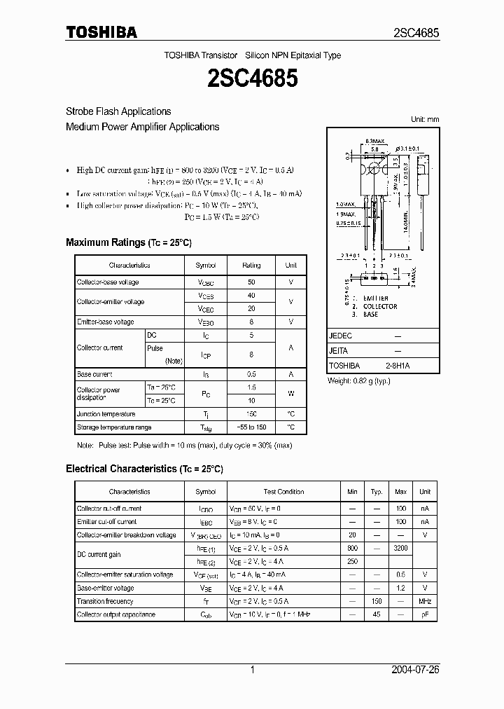 2SC4685_3222762.PDF Datasheet