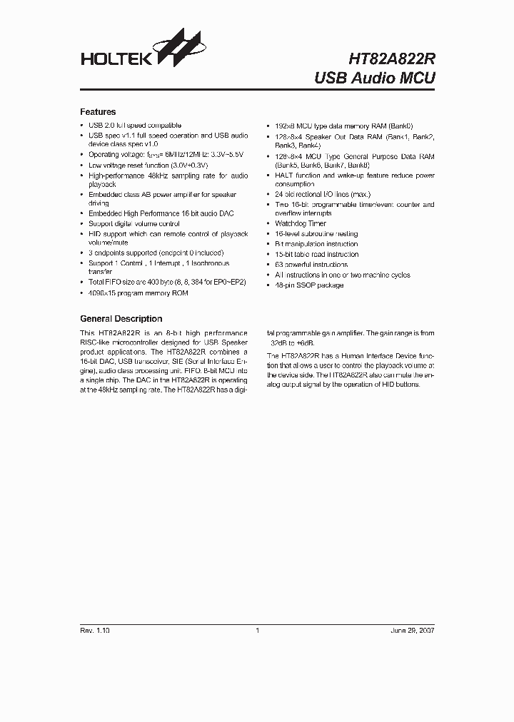 HT82A822R07_3232328.PDF Datasheet