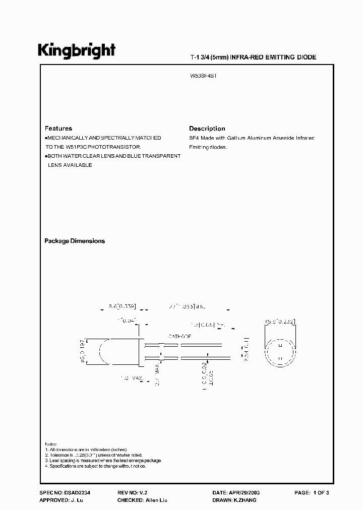 W53SF4BT_3274555.PDF Datasheet