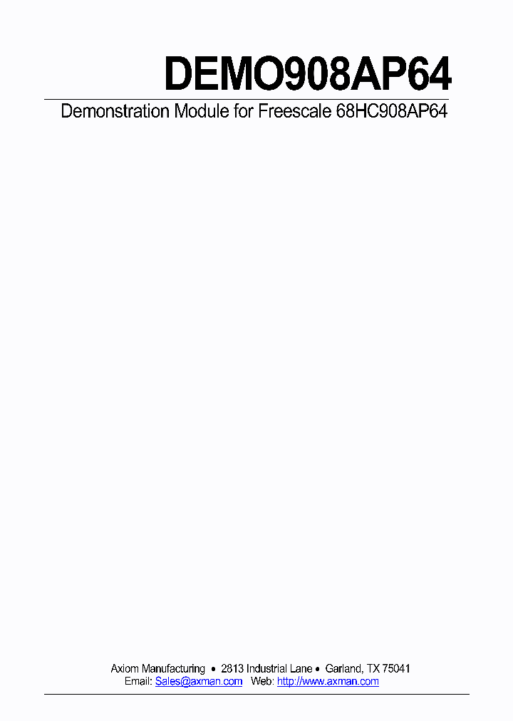 DEMO908AP64_3275904.PDF Datasheet