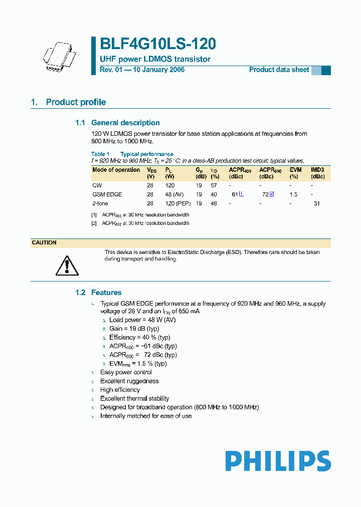 BLF4G10LS-120_3282466.PDF Datasheet