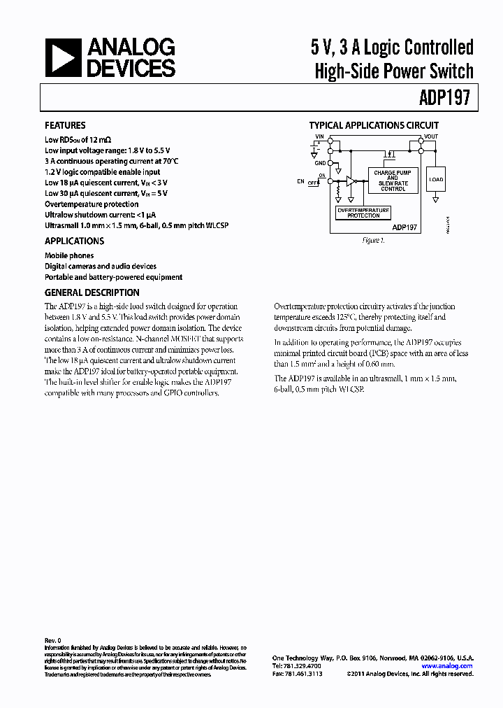 ADP197CB-EVALZ_3289669.PDF Datasheet