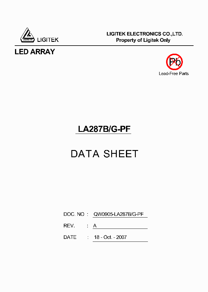 LA287B-G-PF_3289891.PDF Datasheet