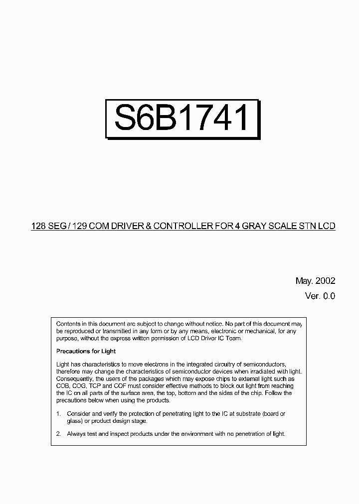 S6B1741_3301462.PDF Datasheet