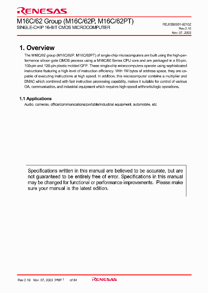 M30620FCPFP_3309234.PDF Datasheet